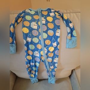 Little Sleepies 6-12 months Milk and Cookies Pajamas, Blue